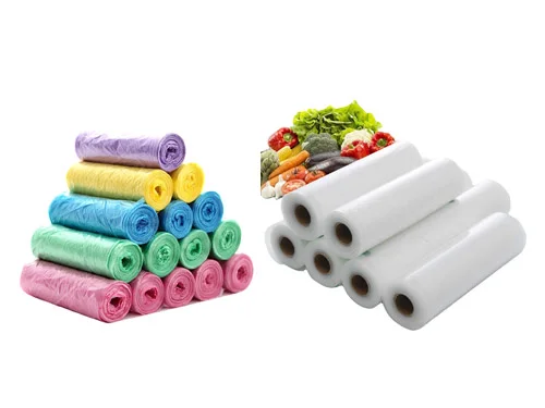 Máquina semiautomática y automática para bolsas en rollo